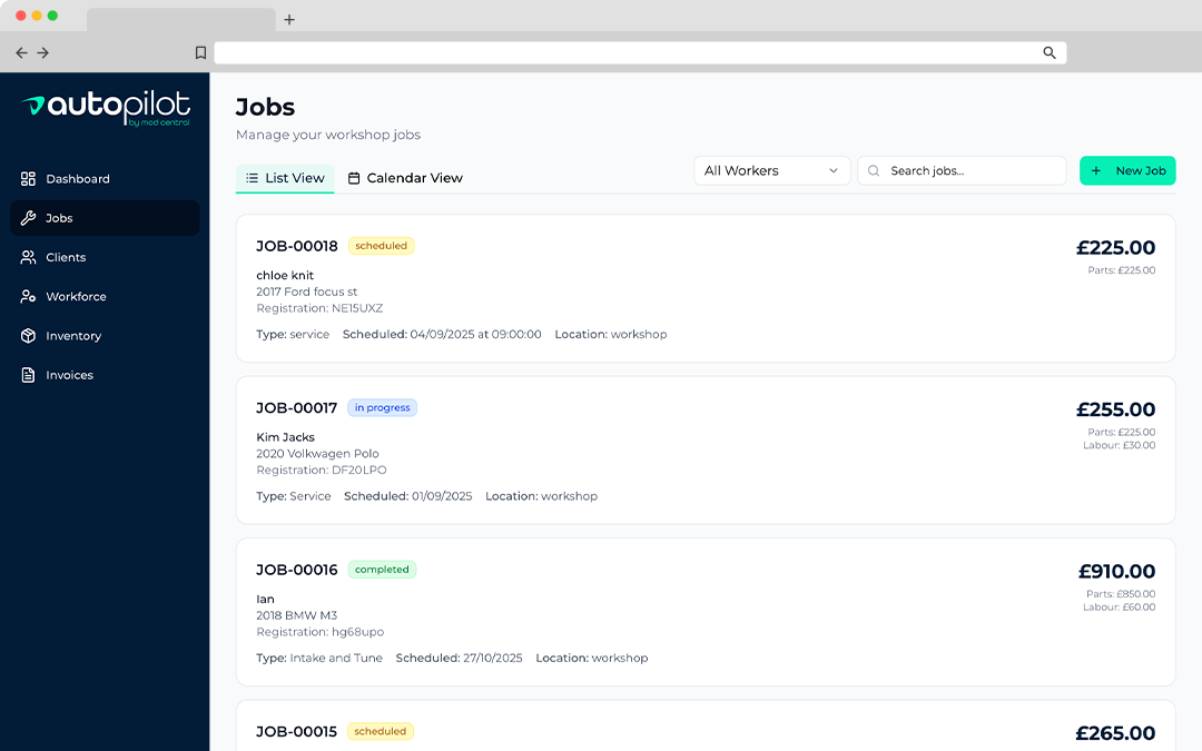 Manage Jobs